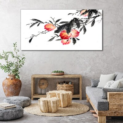 Foto auf leinwand Florale Akzente im zarten Stil