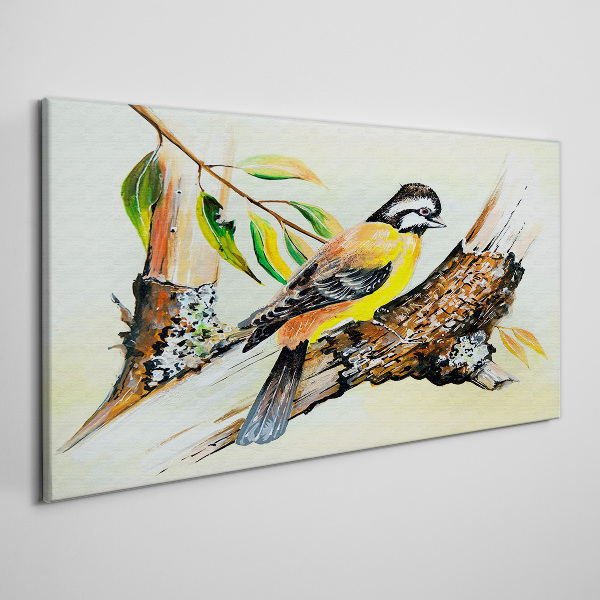 Foto auf leinwand Vogel auf einem Ast