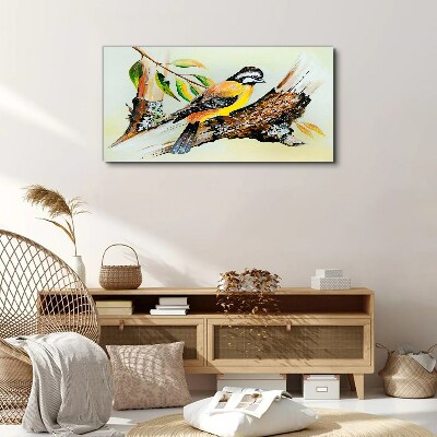 Foto auf leinwand Vogel auf einem Ast