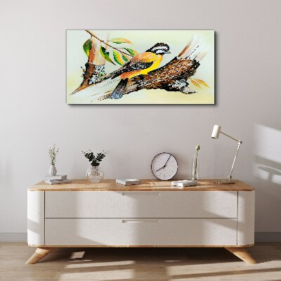Foto auf leinwand Vogel auf einem Ast