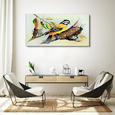 Foto auf leinwand Vogel auf einem Ast