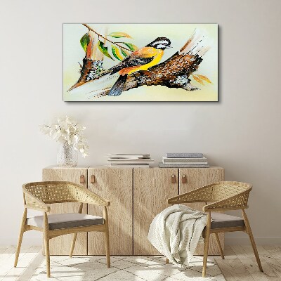Foto auf leinwand Vogel auf einem Ast
