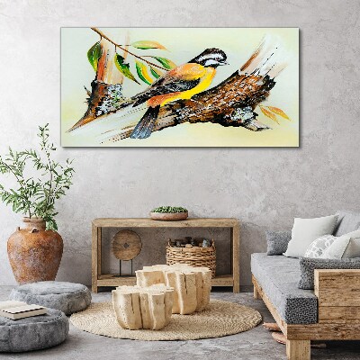 Foto auf leinwand Vogel auf einem Ast