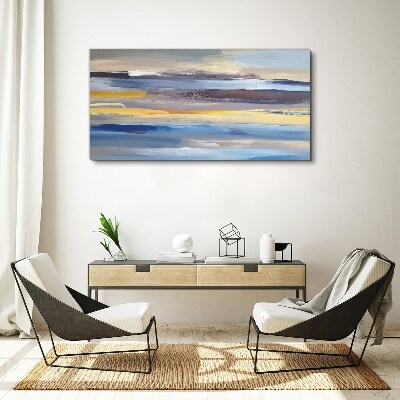 Foto auf leinwand Ruhige Wellen aus Farben