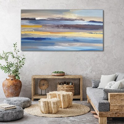 Foto auf leinwand Ruhige Wellen aus Farben