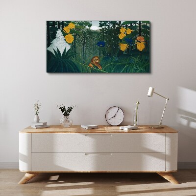 Foto auf leinwand Geheimnisvoller Wald mit wilder Natur