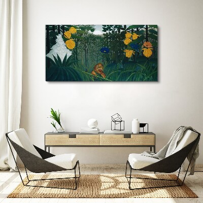 Foto auf leinwand Geheimnisvoller Wald mit wilder Natur