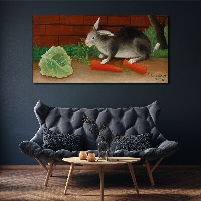 Foto auf leinwand Karotte, Tier, Kaninchen