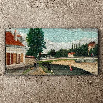 Foto auf leinwand Ein ruhiges Flussufer