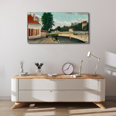Foto auf leinwand Ein ruhiges Flussufer