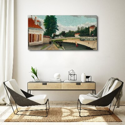 Foto auf leinwand Ein ruhiges Flussufer