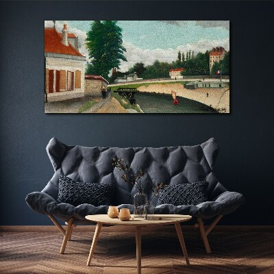 Foto auf leinwand Ein ruhiges Flussufer