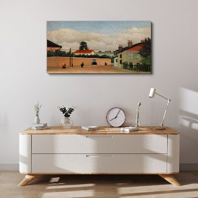 Foto auf leinwand Eine ruhige Straße in der Landschaft