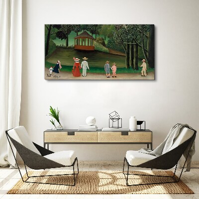 Foto auf leinwand Ein Spaziergang im Park