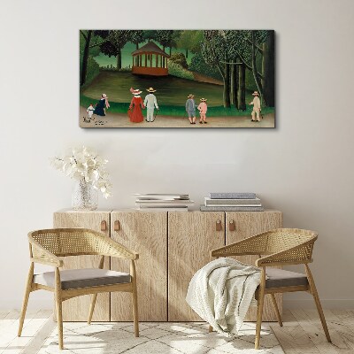 Foto auf leinwand Ein Spaziergang im Park