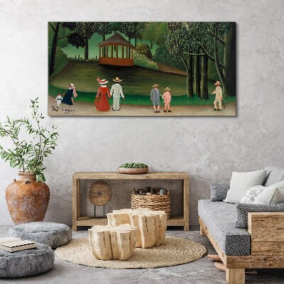 Foto auf leinwand Ein Spaziergang im Park