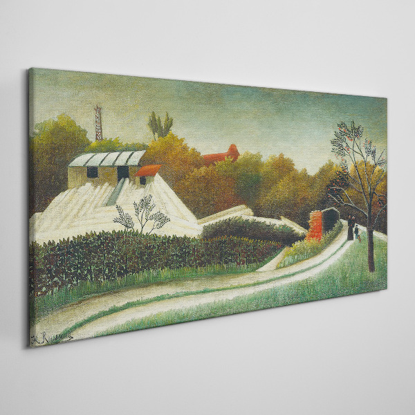 Foto auf leinwand Landschaft mit Bäumen