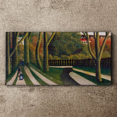 Foto auf leinwand Ein Spaziergang im Park