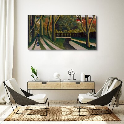Foto auf leinwand Ein Spaziergang im Park