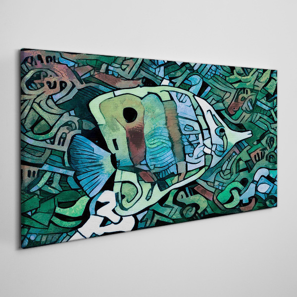Bild auf leinwand Bunte Fischwelt