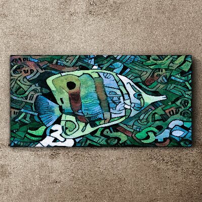 Bild auf leinwand Bunte Fischwelt