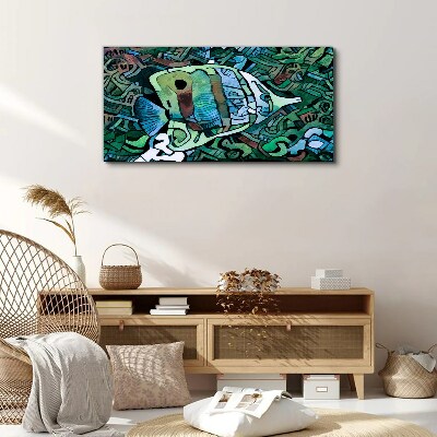 Bild auf leinwand Bunte Fischwelt
