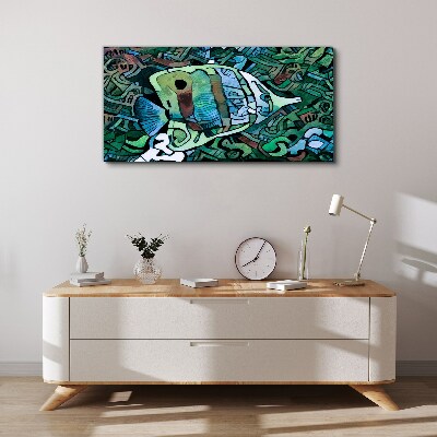 Bild auf leinwand Bunte Fischwelt