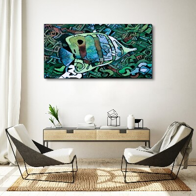 Bild auf leinwand Bunte Fischwelt