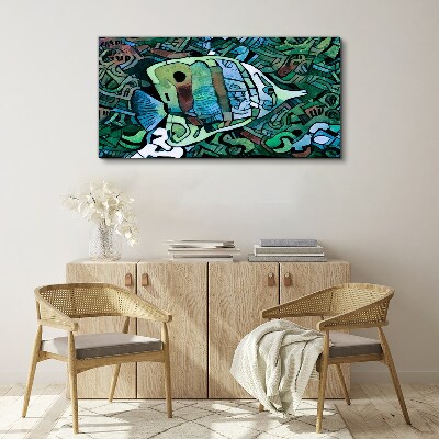 Bild auf leinwand Bunte Fischwelt