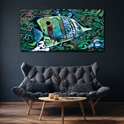 Bild auf leinwand Bunte Fischwelt