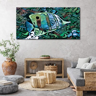 Bild auf leinwand Bunte Fischwelt