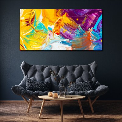 Foto auf leinwand Dynamische Farbexplosion