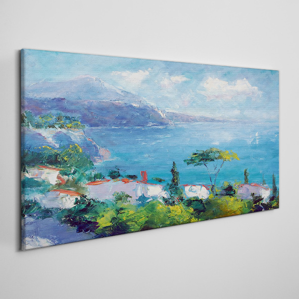 Foto auf leinwand Meereslandschaft in Blau