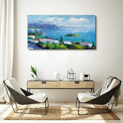 Foto auf leinwand Meereslandschaft in Blau