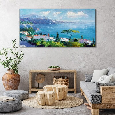 Foto auf leinwand Meereslandschaft in Blau