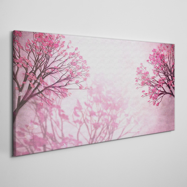 Bild auf leinwand Rosa Blüten in Frühlingsaura
