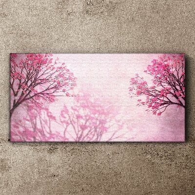 Bild auf leinwand Rosa Blüten in Frühlingsaura