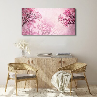 Bild auf leinwand Rosa Blüten in Frühlingsaura