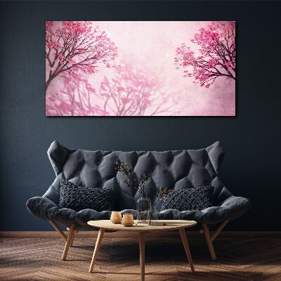 Bild auf leinwand Rosa Blüten in Frühlingsaura