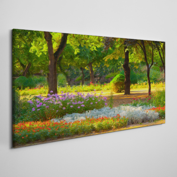 Fotobilder Ein Blumenparadies im sonnigen Garten