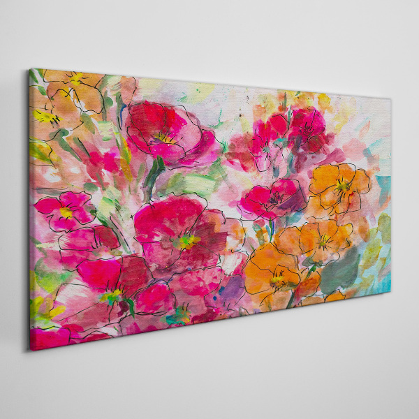 Foto auf leinwand Florale Farbexplosion