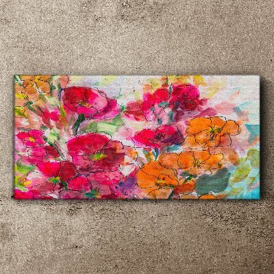 Foto auf leinwand Florale Farbexplosion