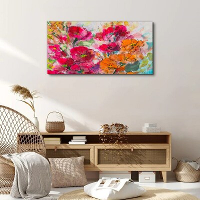Foto auf leinwand Florale Farbexplosion
