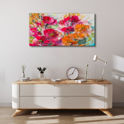Foto auf leinwand Florale Farbexplosion
