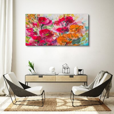 Foto auf leinwand Abstrakte Aquarellblumen