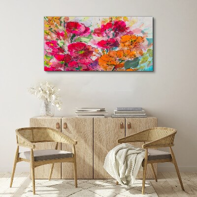 Foto auf leinwand Florale Farbexplosion
