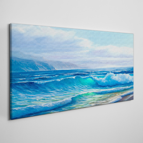 Foto leinwand Ruhige Meereswellen