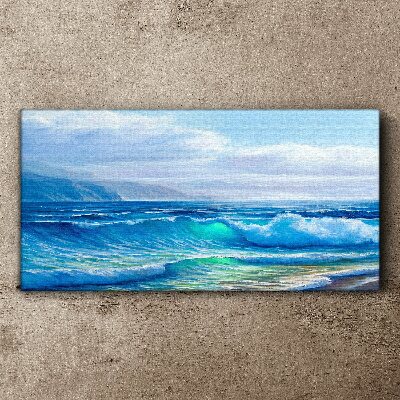 Foto leinwand Ruhige Meereswellen