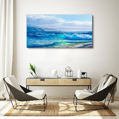 Foto leinwand Ruhige Meereswellen