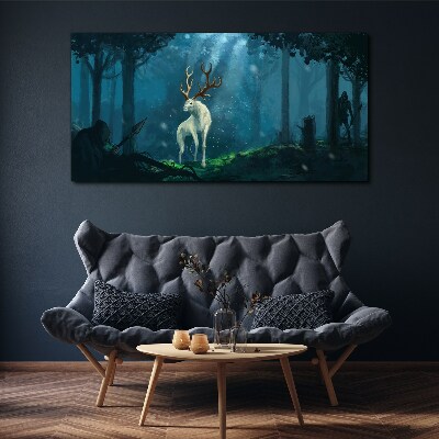 Foto auf leinwand Fantasy-Waldtierjäger